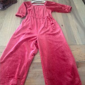 Old Navy Kids Red Velvet One Piece